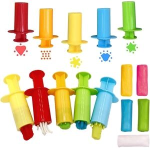 5for$10 Children’s Toys Play Dough Tools Sets - Dough Shape Extractor 5 Shapes